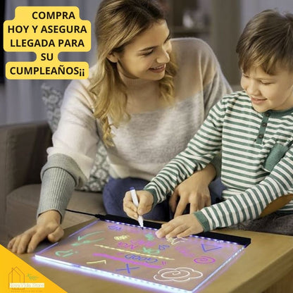 LED Tablero Acrílico.30x20cm Creativo