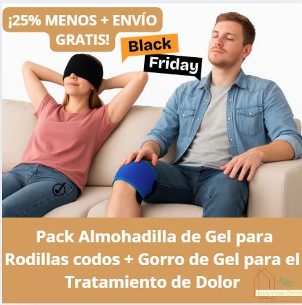Pack  de  Gorro de Gel para dolor de Cabeza y almohadilla de gel para rodillas, codos ...