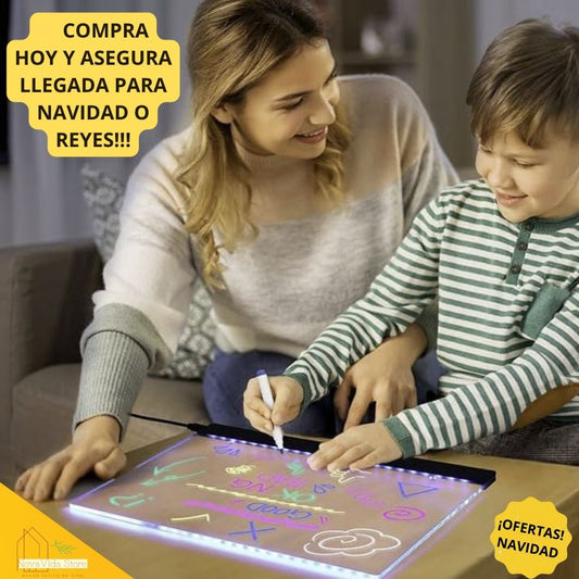 LED Tablero Acrílico.30x20cm Creativo