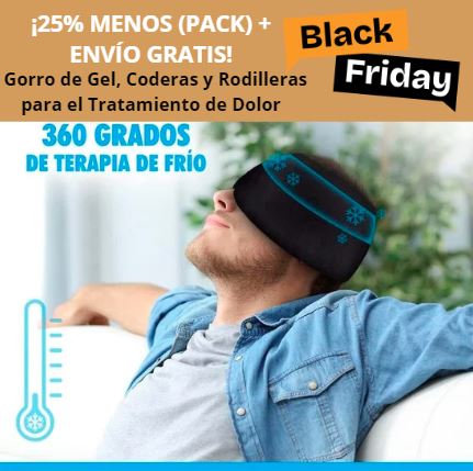 Pack  de  Gorro de Gel para dolor de Cabeza y almohadilla de gel para rodillas, codos ...
