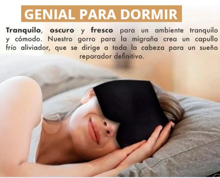 Pack  de  Gorro de Gel para dolor de Cabeza y almohadilla de gel para rodillas, codos ...