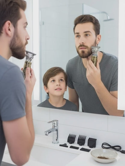 Corta, perfila y retoca con precisión profesional… sin cables y desde casa.