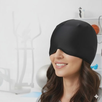 “Cuando el dolor aprieta, este gorro responde.”