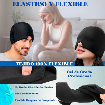“Cuando el dolor aprieta, este gorro responde.”