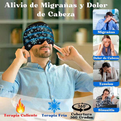 “Cuando el dolor aprieta, este gorro responde.”