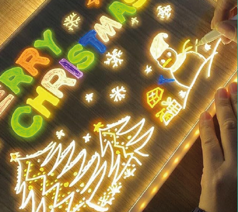 LED Tablero Acrílico.30x20cm Creativo